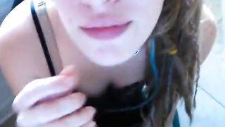 Nerdy Blonde MILF's POV Blowjob