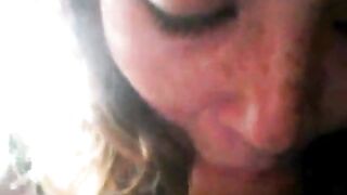 Freckled Redhead Amateur Blowjob