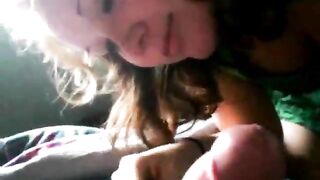 Freckled Redhead Amateur Blowjob