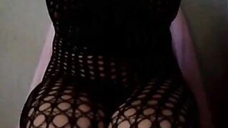 Huge Dildo in Her Ass on Webcam
