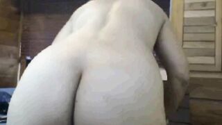 Big-Titted Granny Rides Dildo on Webcam