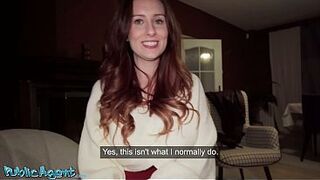 Public Agent - Big Tits British teacher Erin Moore POV blowjob and creampie from thick cock stranger