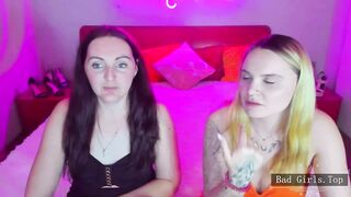 Two very hot big booty long hair webcam lesbian babes