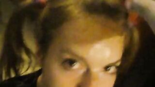 Amber Blank's Blowjob and Facial with a Pyramid Head Costume