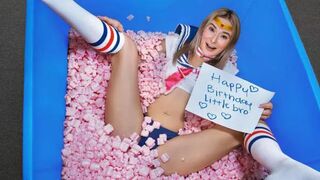 SisLovesMe - Thea Summers - "You've Never Seen a Pussy Before?!" - I'm His Birthday Sex Doll