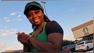 Starbucks waitress gets fucked on break