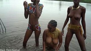 I encountered these tribal ladies while documenting life along the African river