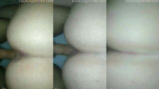 Hotwife barebacks bbc bull and removes condom in front of cuck