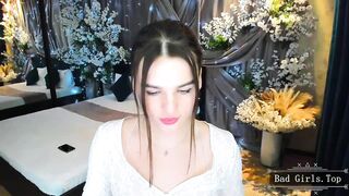 Super slim small tits but booty ass sweety brunette teen