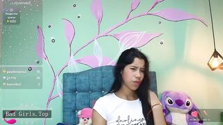 Very petite skinny booty webcam long hair teen show