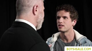 Older Boss Dominates Young Employee