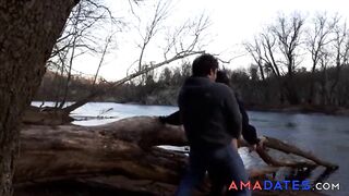 Outdoor Sex with my 18yo Amateur Girlfriend
