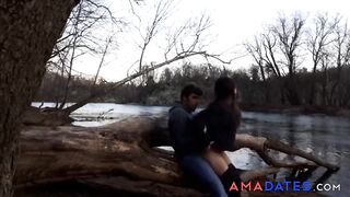 Outdoor Sex with my 18yo Amateur Girlfriend
