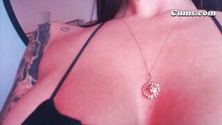 Busty Babe Teases with Her Tits and Pussy