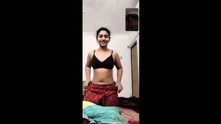 CUTE SHY TAMIL THICK ASS GF STRIPPING ON VC FOR BF