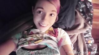 Edging Myself - Solo Teen Babe Fingering Webcam Show