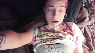 Edging Myself - Solo Teen Babe Fingering Webcam Show