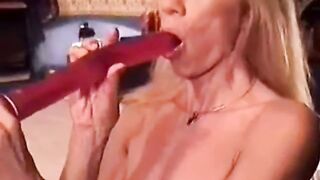 Mature Amateur's Deepest Dildo Throat