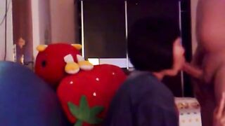Asian Babe Sucks and Doggy Fucks