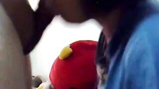 Asian Babe Sucks and Doggy Fucks