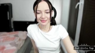 Petite skinny small tits brunette teen webcam babe