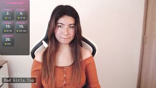Natural big boobs super cute slim web brunette teen