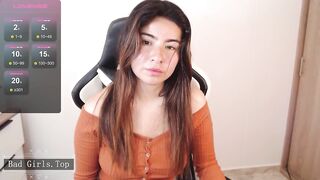 Natural big boobs super cute slim web brunette teen