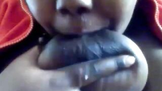 Big-Tit Black BBW's Webcam Solo