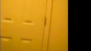 Big-Titted Brunette Tries on Bikinis for Her Boyfriend's Webcam
