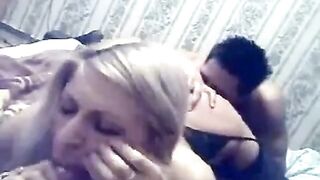 Russian Girl Cheats in Hardcore Amateur Threesome Sextape