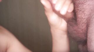 Throbbing Dick, Swallowed Sperm - Amateur Babe Blowjob