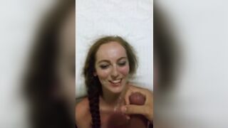 Beautiful Redhead Amateur's Facial