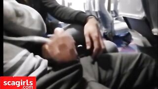 Public Handjob with Amateur Babe