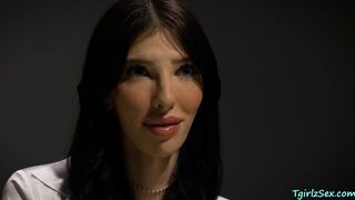 Trans Ava fucks the agent in the room