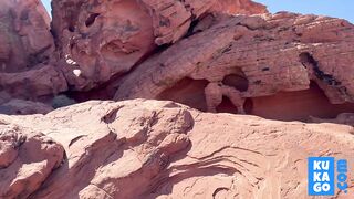 Hiking Threesome Creampie in the Desert with Blonde Amateur