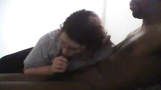 BBW Autumn's Interracial Blowjob