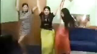 3 Indian Amateurs Dance and Strip