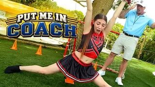 Petite18 - Alyssa Pure - Stretching Cheerleader Alyssa Pure’s Pussy