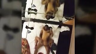 Black Amateur Couple's Hardcore Homemade Interracial Sex Tape