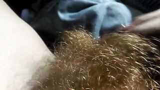 Hairy Amateur Redhead Pussy Masturbation