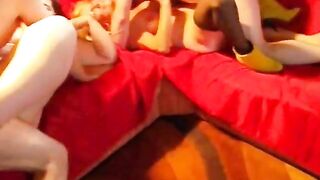 Big Tits Bisexual Amateur Gangbang