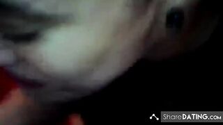 Ebony Amateur Deepthroats in POV Blowjob Video