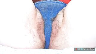 BBW big ass milf big hairy pussy closeup cam playing
