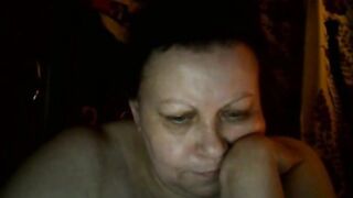 Big-tit Russian BBW Mom Plays on Skype