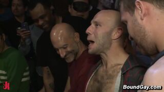 Intense Public Blindfold Gangbang Party