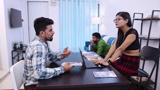 Indian Beautiful Girl Sex With her office boy hardcore sex