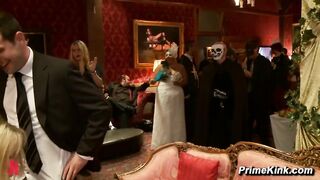Casey Calvert And Bella Rossi Masquerade Orgy Inspection Anal Group Party Start
