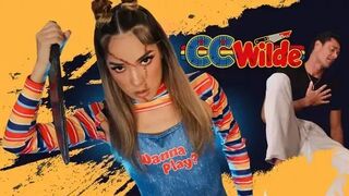 Petite18 - CC Wilde - Chucky Cosplay Pranks Scare Stepdad ‘STIFF’