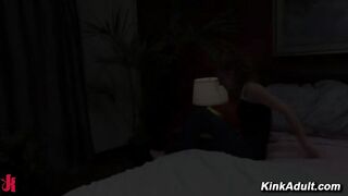 Michelle Redhead Glasses Bed And Floor Machine Anal Vaginal Orgasm Session