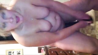 Blonde Girl Fulfills Her Big Black Dildo Fantasy